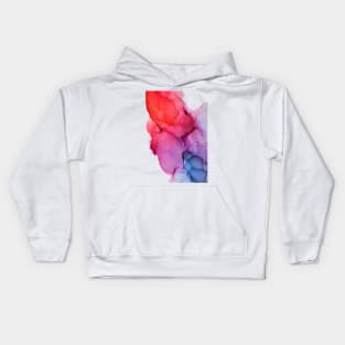 Bleeding Rainbow Blend - Alcohol Ink Painting Kids Hoodie